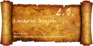 Landgraf Vivien névjegykártya