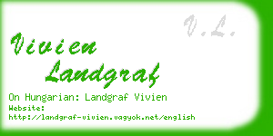 vivien landgraf business card